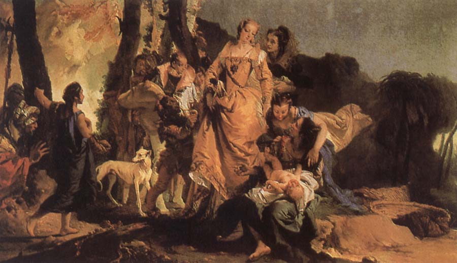 Giovanni Battista Tiepolo The Finding of Moses